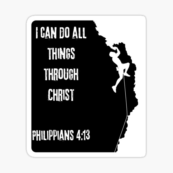 Item preview, I Can Do All Things Through Christ, white designed and sold by Stacie Marquez.