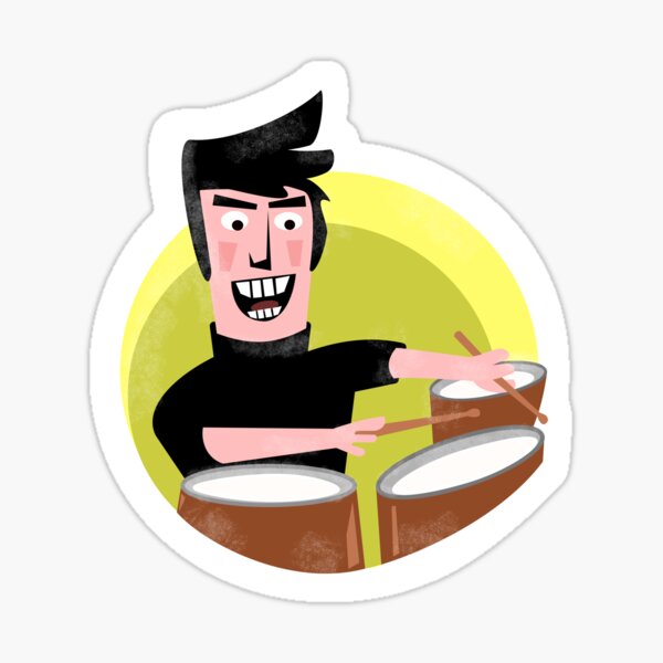 Drummer Sticker