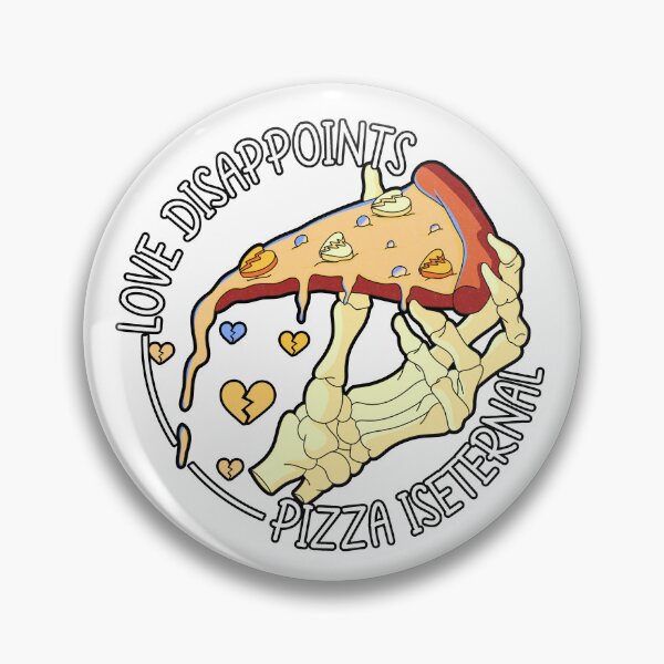 Item preview, vintage love pizza skeleton designed and sold by Astralia.