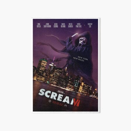 Scream 6 Chracters | Art Board Print