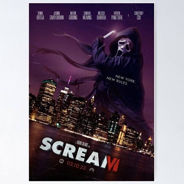 Scream 6 Major Character poster, Scream 6 2023 Movies Film Scary Film  Horror Wal