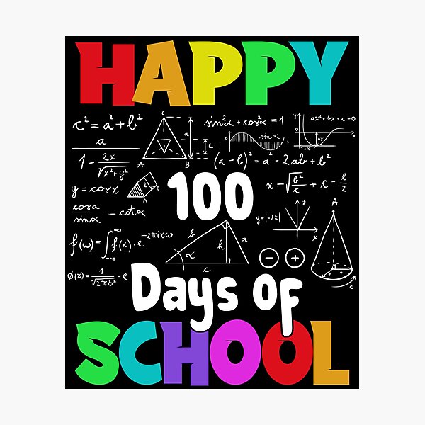Item preview, Math Formula 100 Days Of School Funny Math Teacher 100th Day designed and sold by TrendingDSGN ⭐⭐⭐⭐⭐.