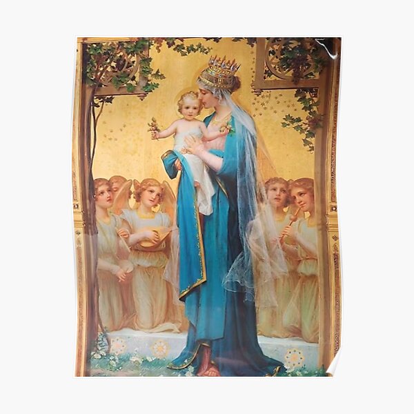 Our Lady of Perpetual Help, Russian orthodox icon, Madonna and Child, Virgin Mary Poster