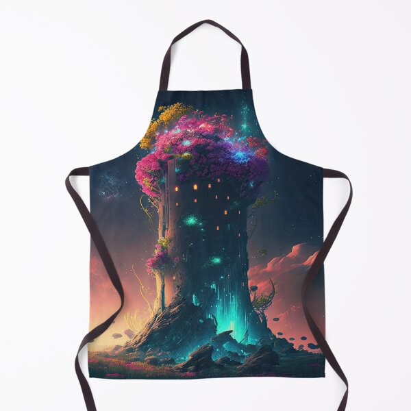 Item preview, Flower Tower II - Incredible Surreal Floral Explosion Atop an Alien Tower - Very High Resolution - Original Artwork designed and sold by CloudofKnowing.