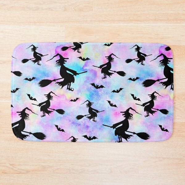 Item preview, Silhouettes of smiling wicked witches flying on broomsticks designed and sold by olgersart.