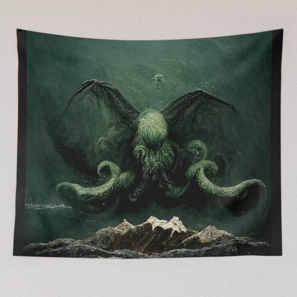 Item preview, Copy of Cthulhu Overlooking Mountain [Cthulhu Series] designed and sold by TheCensoredBois.