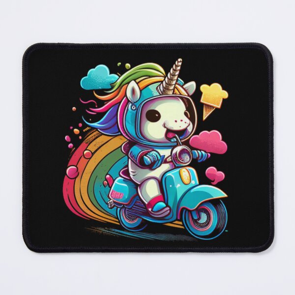 Item preview, Rainbow Unicorn Biker Motorcycle Club designed and sold by TheWildFlix.