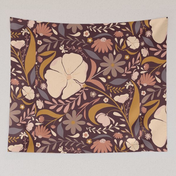 Item preview, Earthtone Florals designed and sold by GladYoureHere.