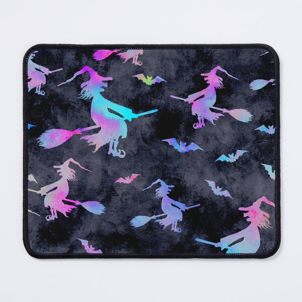 Item preview, Silhouettes of smiling wicked witches flying on broomsticks designed and sold by olgersart.