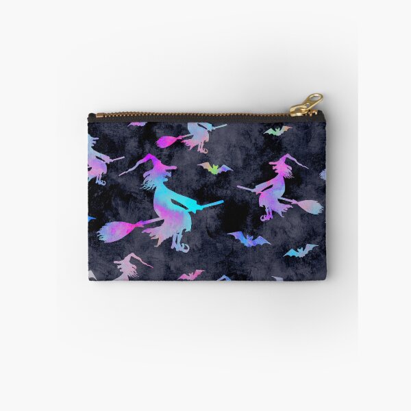 Item preview, Silhouettes of smiling wicked witches flying on broomsticks designed and sold by olgersart.