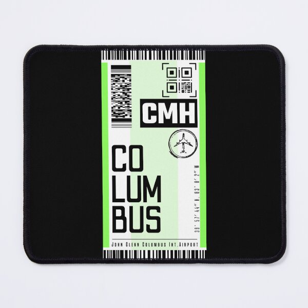 Item preview, COLUMBUS CMH classic luggage tag airport stickers designed and sold by LeddsoDello.