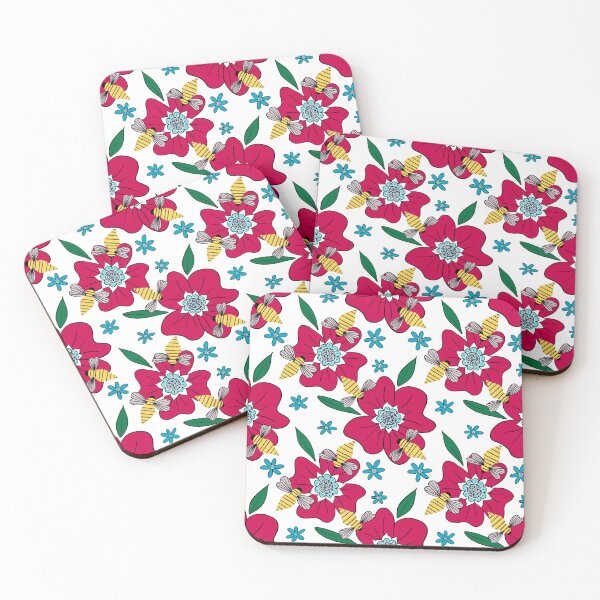 Item preview, Bright Buzzing Bees in the Garden  designed and sold by dKarthdesign.