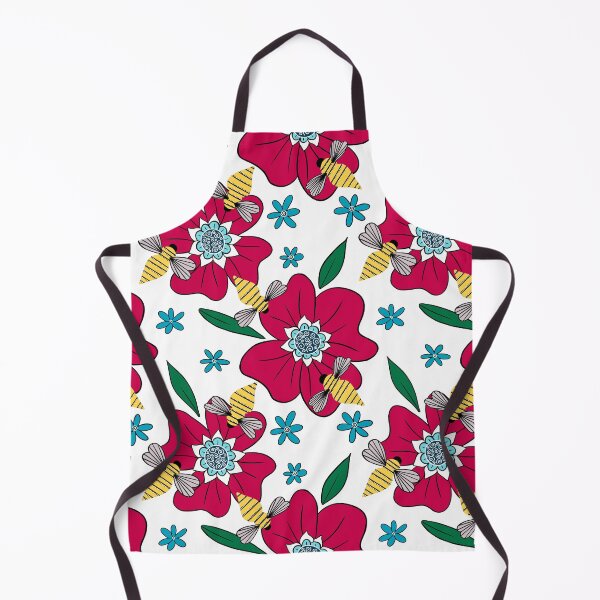 Item preview, Bright Buzzing Bees in the Garden designed and sold by dKarthdesign.