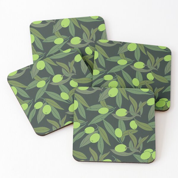 Item preview, Green Olive Vector pattern designed and sold by blackdogshop.