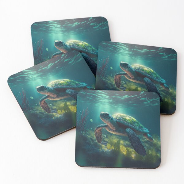 Item preview, Turtle swims in the sea designed and sold by Globuwear.