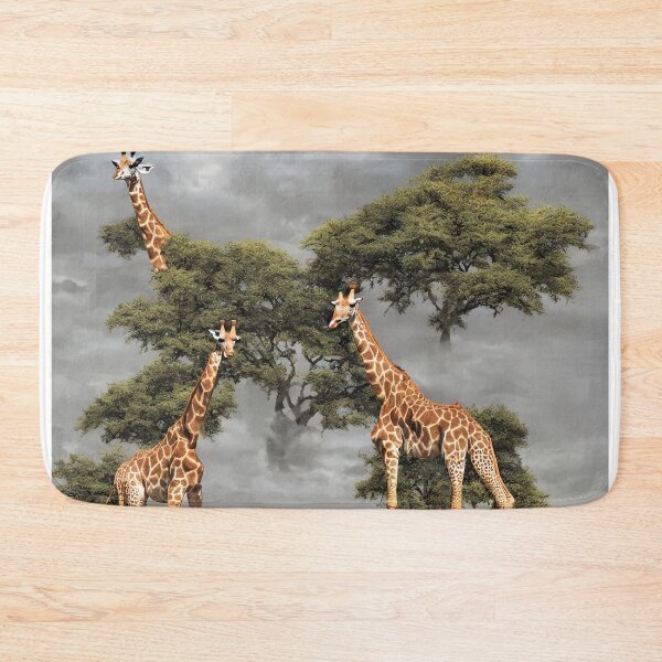 Item preview, giraffes standing in a field designed and sold by David-Howells.