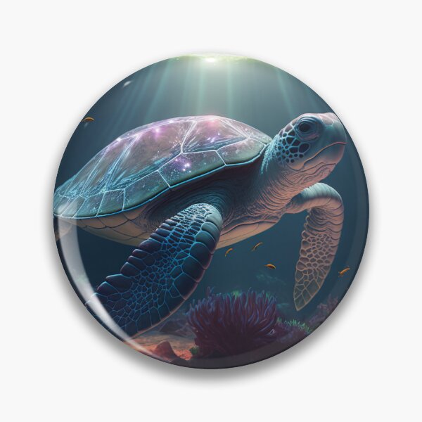 Item preview, Turtle swims in the sea designed and sold by Globuwear.