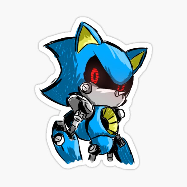 neo metal sonic art Sticker for Sale by danielroy4