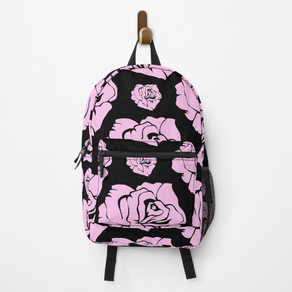 Item preview, Pink Roses On Black designed and sold by BeJolley.