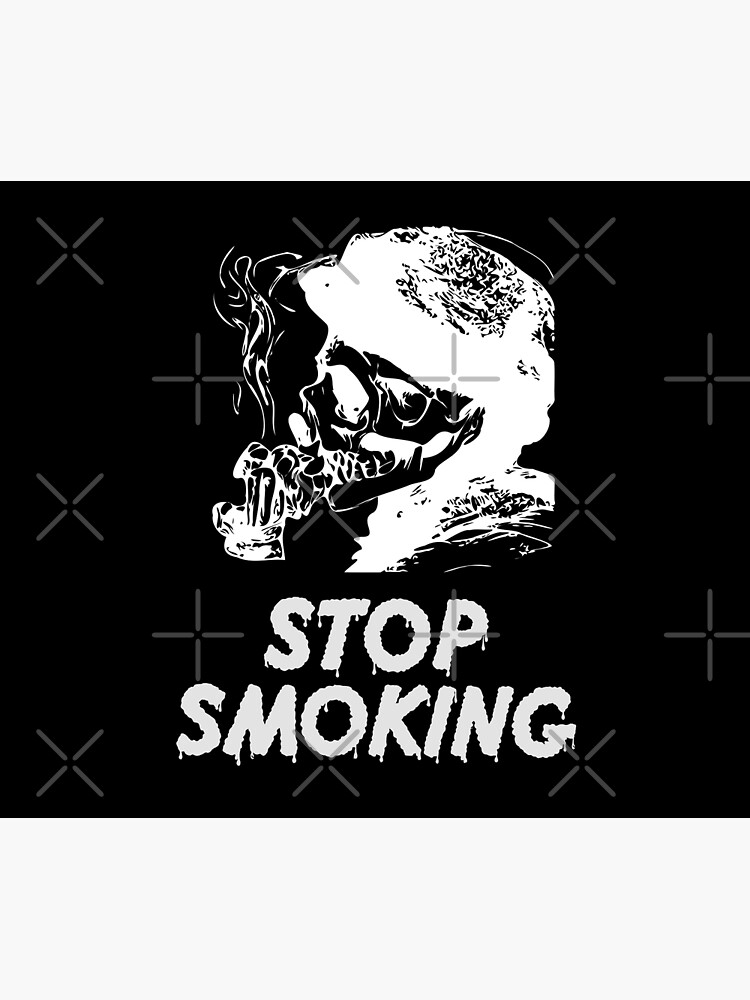 Disover Vintage Style, Line Art, Stop Smoking Propaganda Shower Curtain