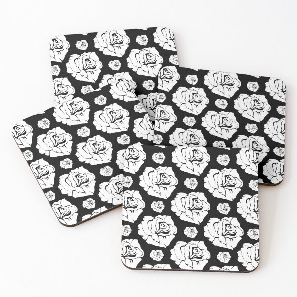 Item preview, White Roses On Black designed and sold by BeJolley.