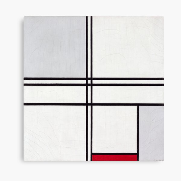 Item preview, Composition (No. 1) Gray-Red (1935) by Piet Mondrian designed and sold by BossyCatHome.
