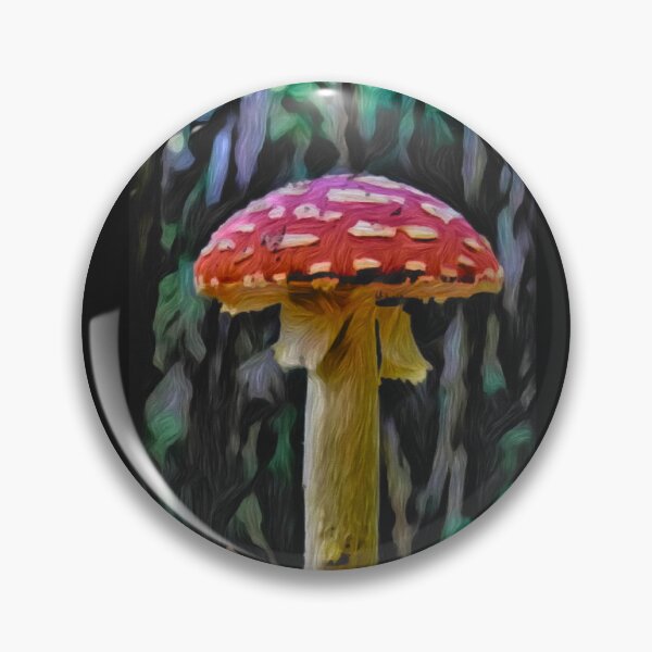 Item preview, Toadstool mushroom painting designed and sold by OneUpArtDesigns.