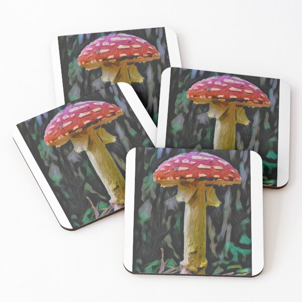 Item preview, Toadstool mushroom painting designed and sold by OneUpArtDesigns.