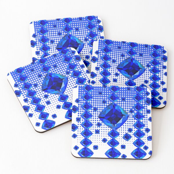 Item preview,   BLUE SAPPHIRE ABSTRACT SEPTEMBER BIRTHSTONE GEM ART designed and sold by sharlesart.