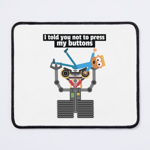 Item preview, Robot Vs Human Pressing Buttons Funny Meme Joke Ai Machine Throwing A Person LOL designed and sold by doseofwin.