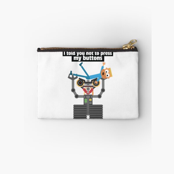 Item preview, Robot Vs Human Pressing Buttons Funny Meme Joke Ai Machine Throwing A Person LOL designed and sold by doseofwin.