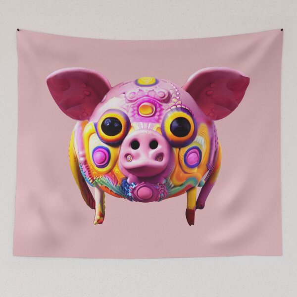 Item preview, Pig alebrije, AI art designed and sold by Dendros-Studio.