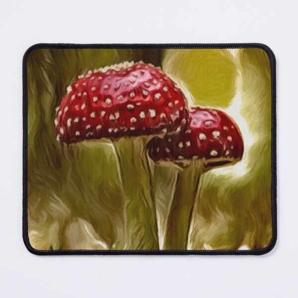 Item preview, Toadstool mushrooms painting designed and sold by OneUpArtDesigns.