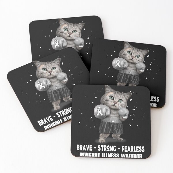 Item preview, Invisible Illness Warrior - BRAVE STRONG FEARLESS designed and sold by Berriosly.