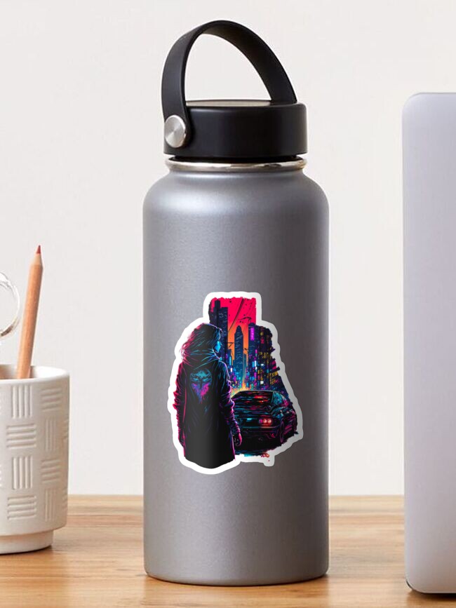 Cars Neon Lights Light-Up Water Bottle