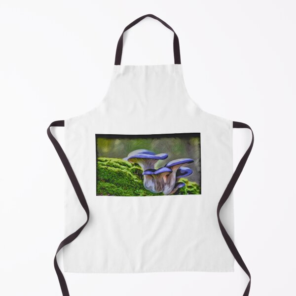 Item preview, Blue mushrooms painting designed and sold by OneUpArtDesigns.