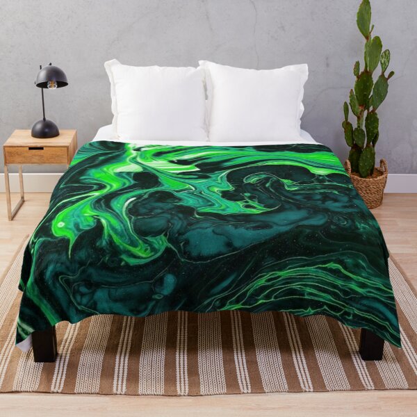Item preview, Green Psychedelic Liquid Swirl Pattern designed and sold by AbundanceSeed.