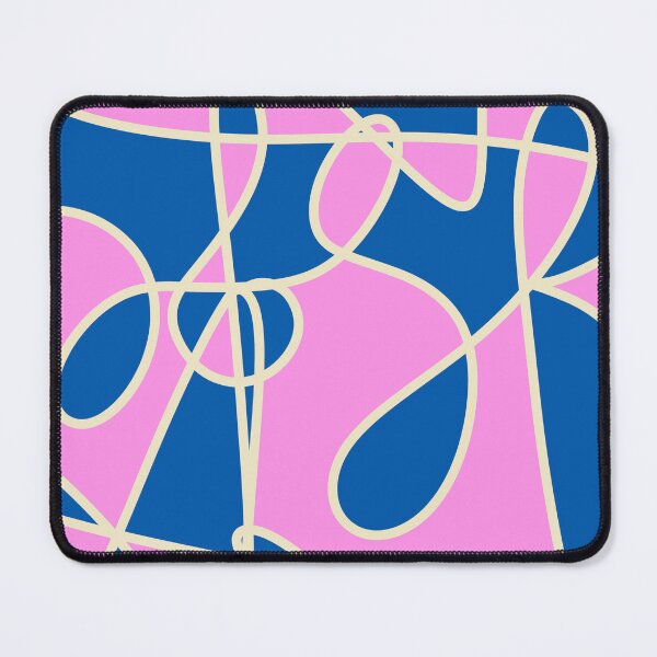 Item preview, Loopy, blue, eggshell white, pink (Scribble Background) designed and sold by eveyting.