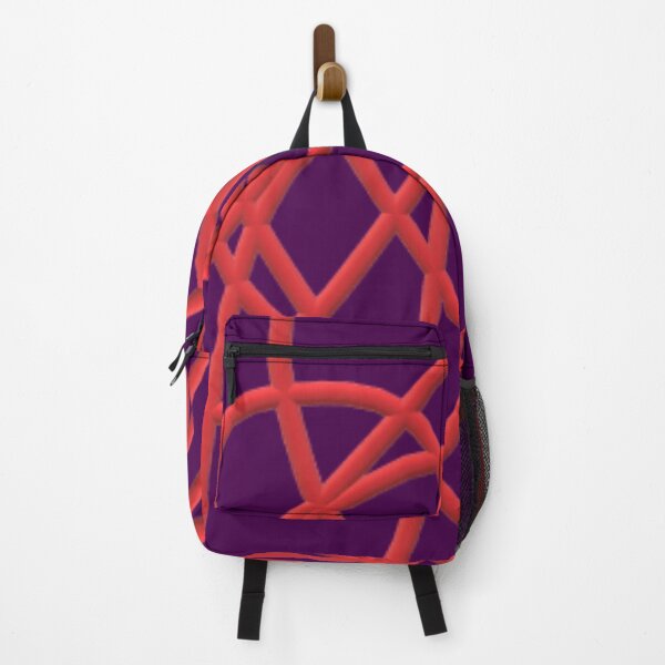 Item preview, Crazy Red Lines on a Deep Purple Background designed and sold by CJRPics.