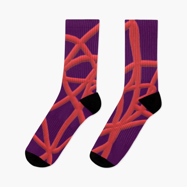 Item preview, Crazy Red Lines on a Deep Purple Background designed and sold by CJRPics.