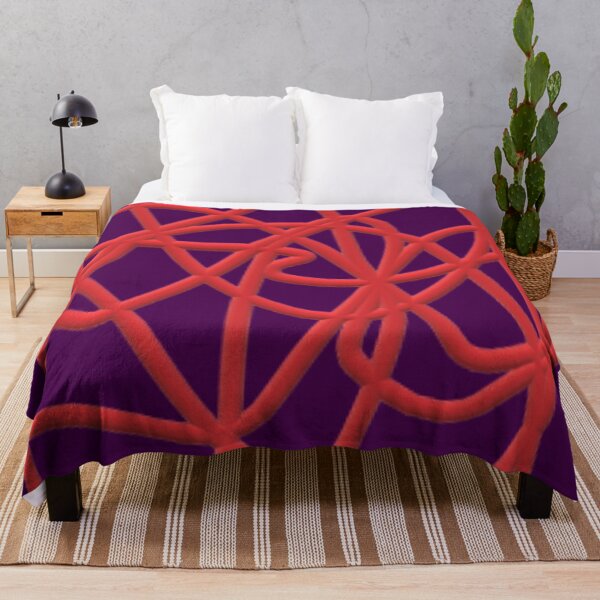 Item preview, Crazy Red Lines on a Deep Purple Background designed and sold by CJRPics.