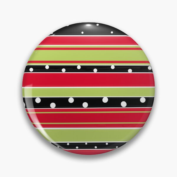 Item preview, Red, Lime Green and Black Stripes w/ White Dots designed and sold by zanydoodles.