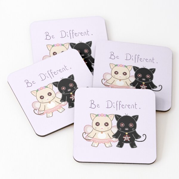 Item preview, Be different cats pagan witch and fairy cottagecore designed and sold by Jenmdorian.