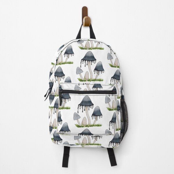 Item preview, Inky Cap Mushroom Watercolor White designed and sold by Nicky Rollings.