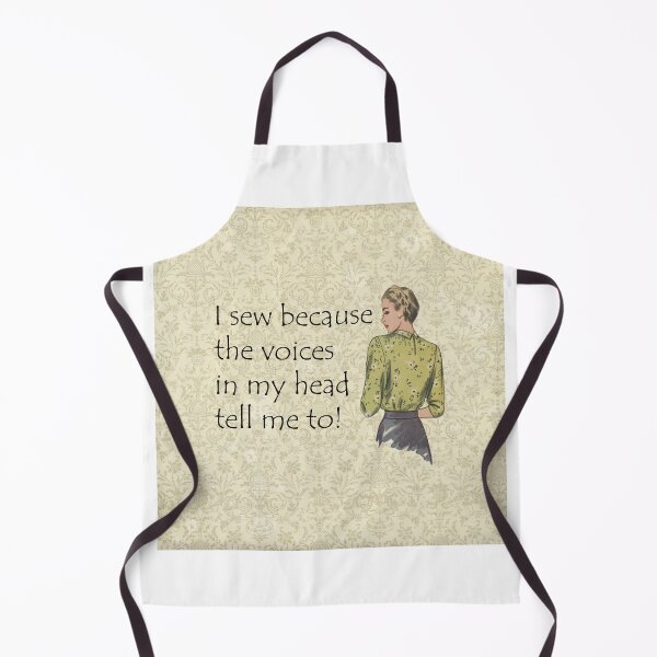 Item preview, I Sew Because The Voices In My Head Tell Me To! Sewing Humor designed and sold by SSustainable.
