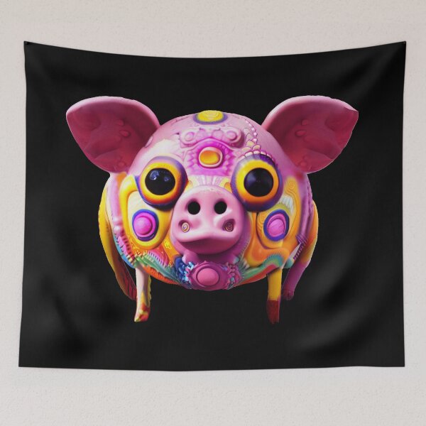 Item preview, Pig alebrije (dark) designed and sold by Dendros-Studio.