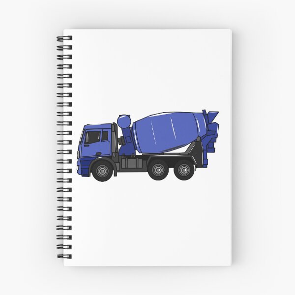 Item preview, Concrete mixing transport truck cartoon designed and sold by Misscartoon.