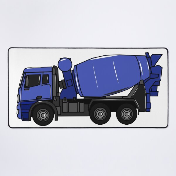 Item preview, Concrete mixing transport truck cartoon designed and sold by Misscartoon.