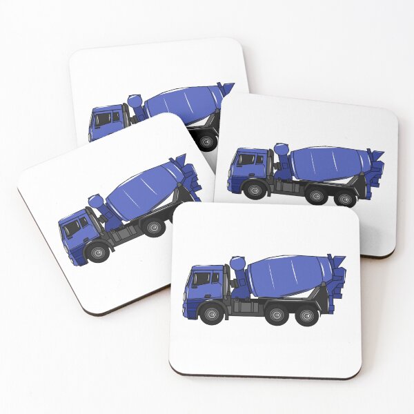 Item preview, Concrete mixing transport truck cartoon designed and sold by Misscartoon.