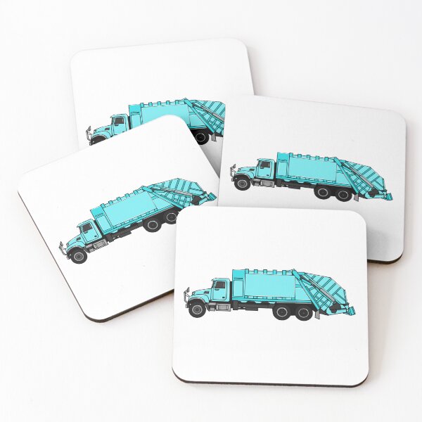 Item preview, Garbage truck cartoon illustration designed and sold by Misscartoon.